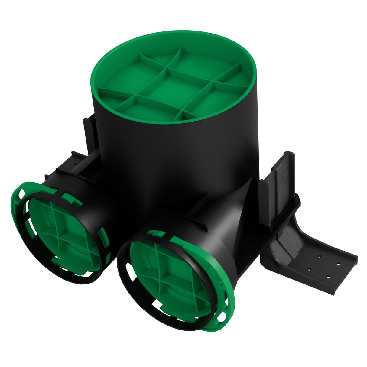 Cutie plenum - Ø125 / 2xØ75 Awenta, Negru