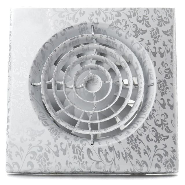 Ventilator baie AURA 4C Silent, Clapeta antiretur, Garantie 2 ani, Motor Long Life 40000h, Debit 90mc/h, Ø100mm, white design