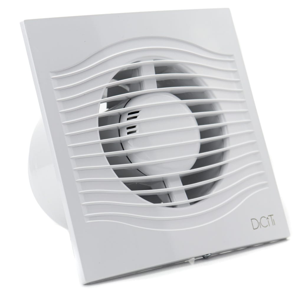Ventilator baie Elegia 100 BD T, Debit 90mc/h, Ø100mm, Timer, Super Silent, Clapeta antiretur, Motor Long Life 40000h