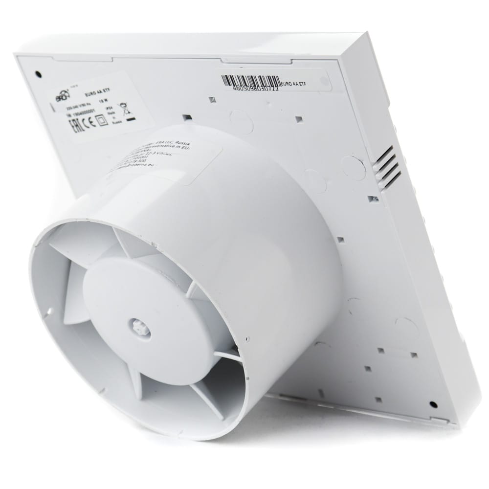 Ventilator baie EURO 4A ETF cu jaluzele automate, Timer si Fotocelula. Garantie 2 ani, Ø100mm