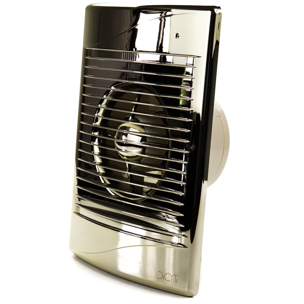 Ventilator baie STANDARD 4C Ø100, Silent, Garantie 2 ani, Debit 100mc/h, Clapeta antiretur, Motor Long Life 40000h, Gold