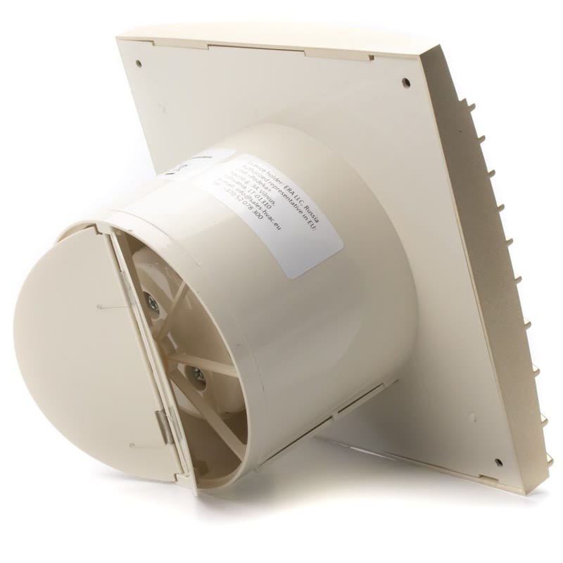 Ventilator baie SILENT 4C CHAMPAGNE, Super Silent, Clapeta antiretur, Motor Long Life 40000h, Debit 90mc/h, Ø100mm