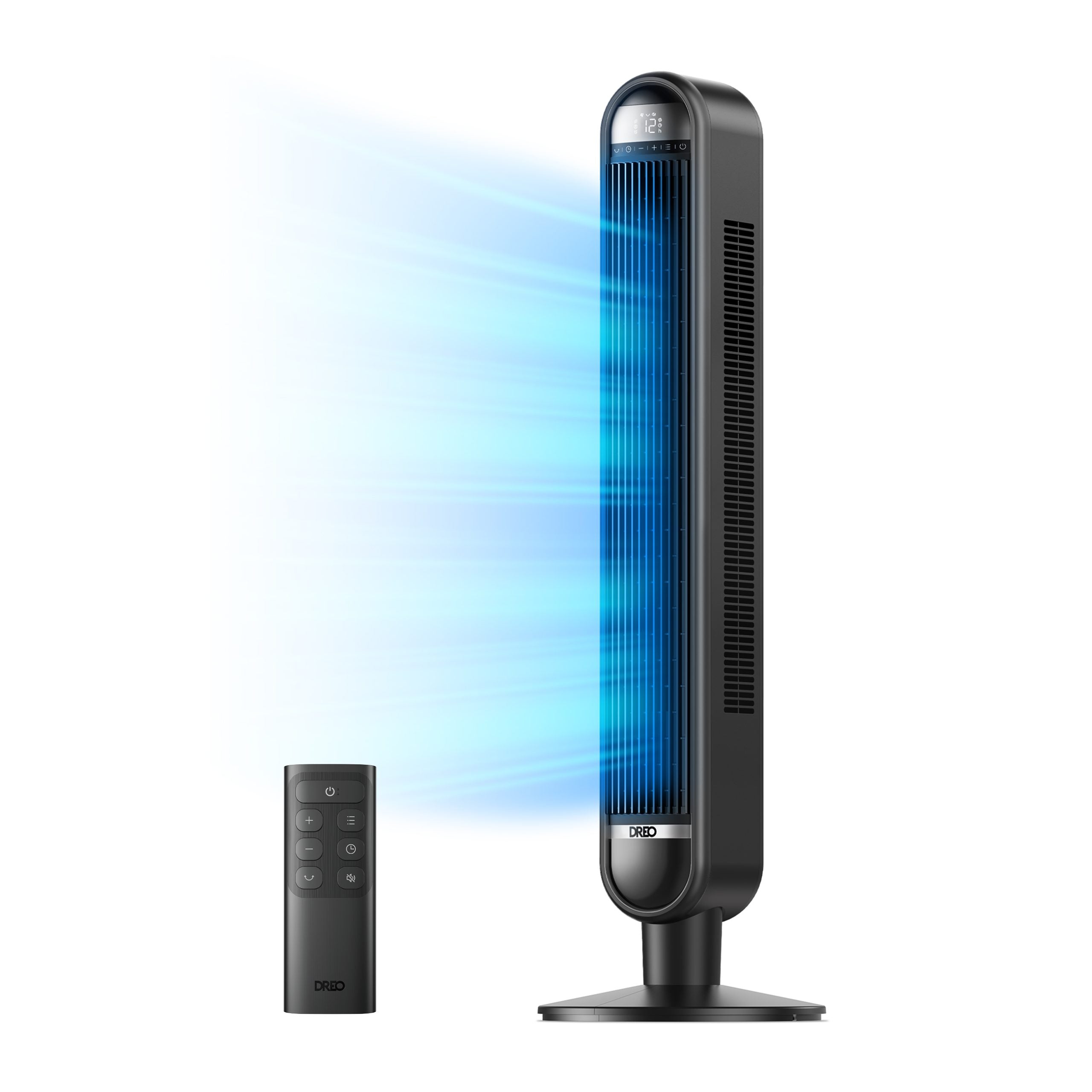 Ventilator Turn DREO Cruiser DR-HTF019, 6 viteze, 4 functii,106cm, HyperSilent 30dB, oscilatie 90°,telecomanda, negru