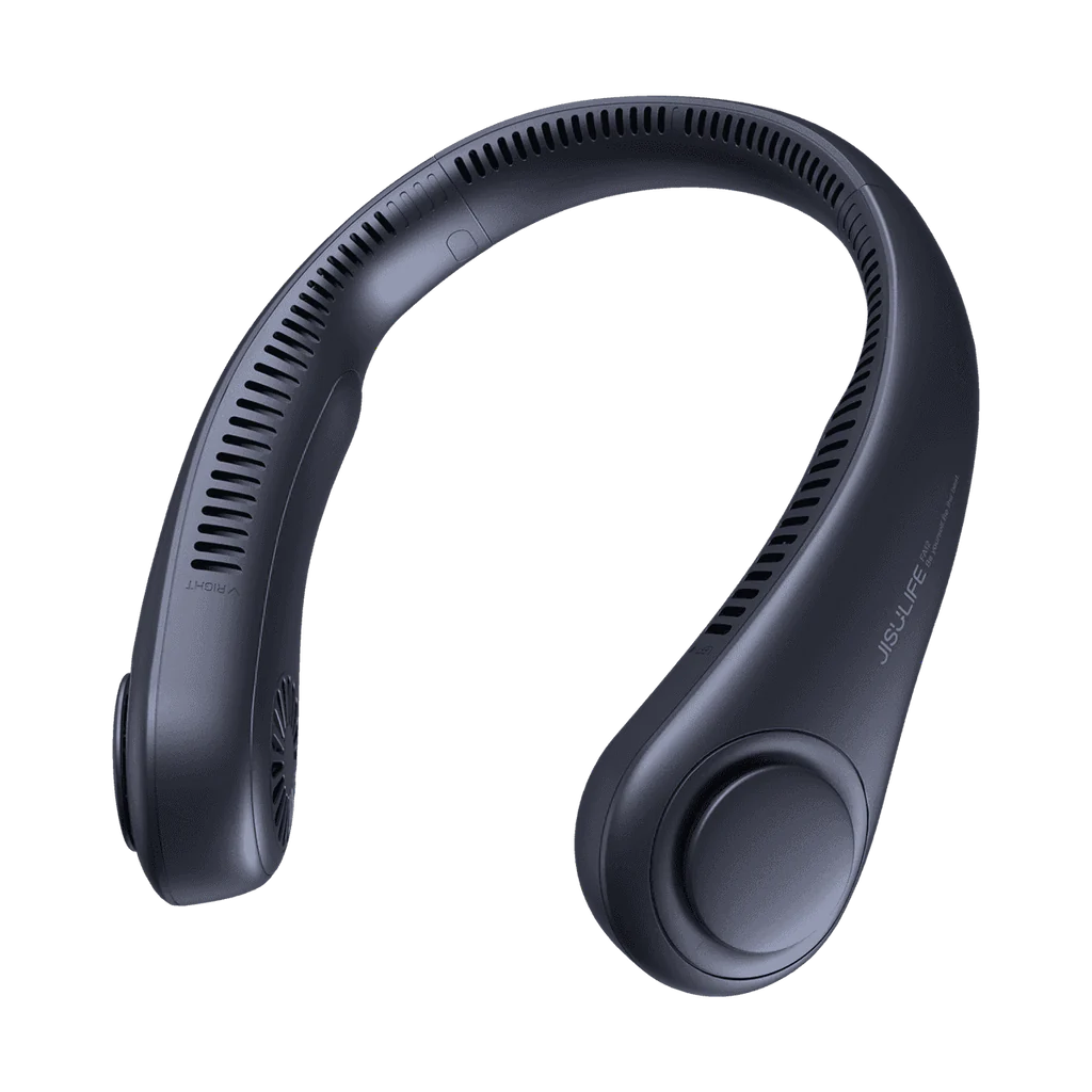 Ventilator portabil de gât JISULIFE Life3, autonomie 3-16h, baterie 4000mAh, 3 viteze, încărcare rapidă, Albastru