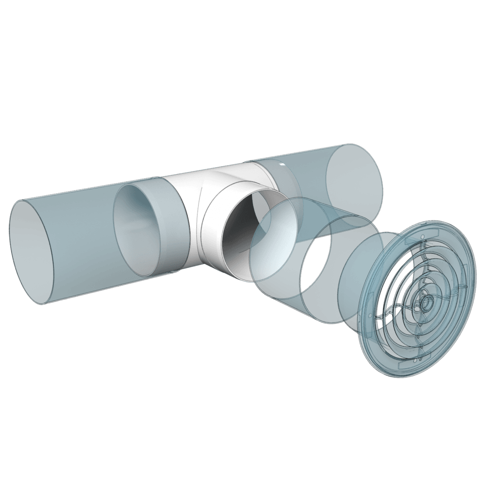 TEU TUBULATURA, 100/100mm, PVC