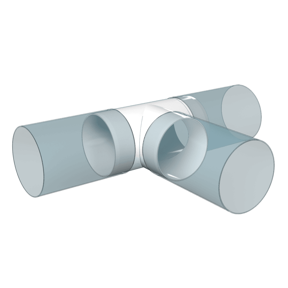 TEU TUBULATURA, 125/125mm, PVC