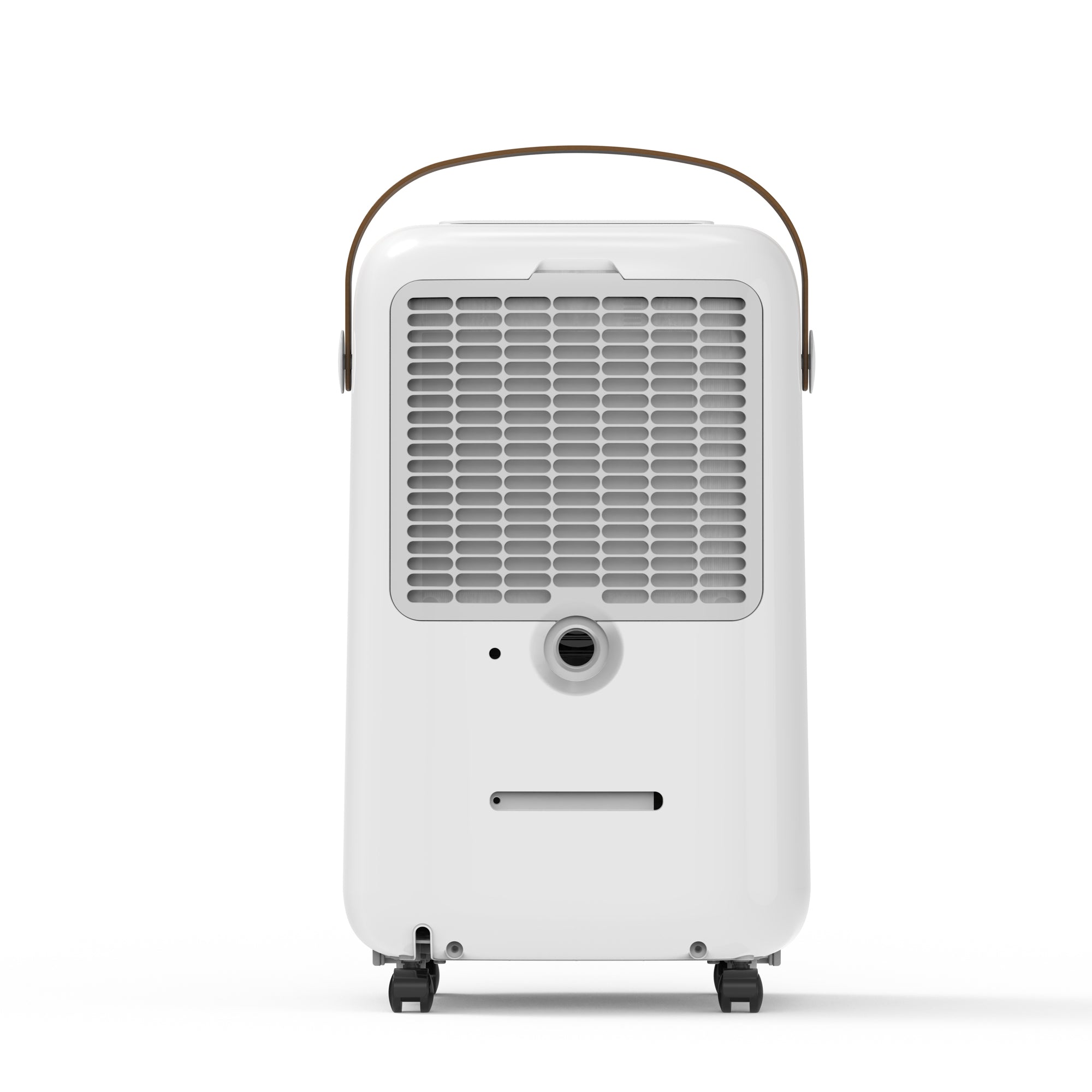 Dezumidificator Evoair, NovaDry 12 Smart, 12l/24h, Senzor de Umiditate, Functie Ionizare, Uscare Rufe, Rezervor 2.5l, Lampa UVC, Alb, Curea Maro