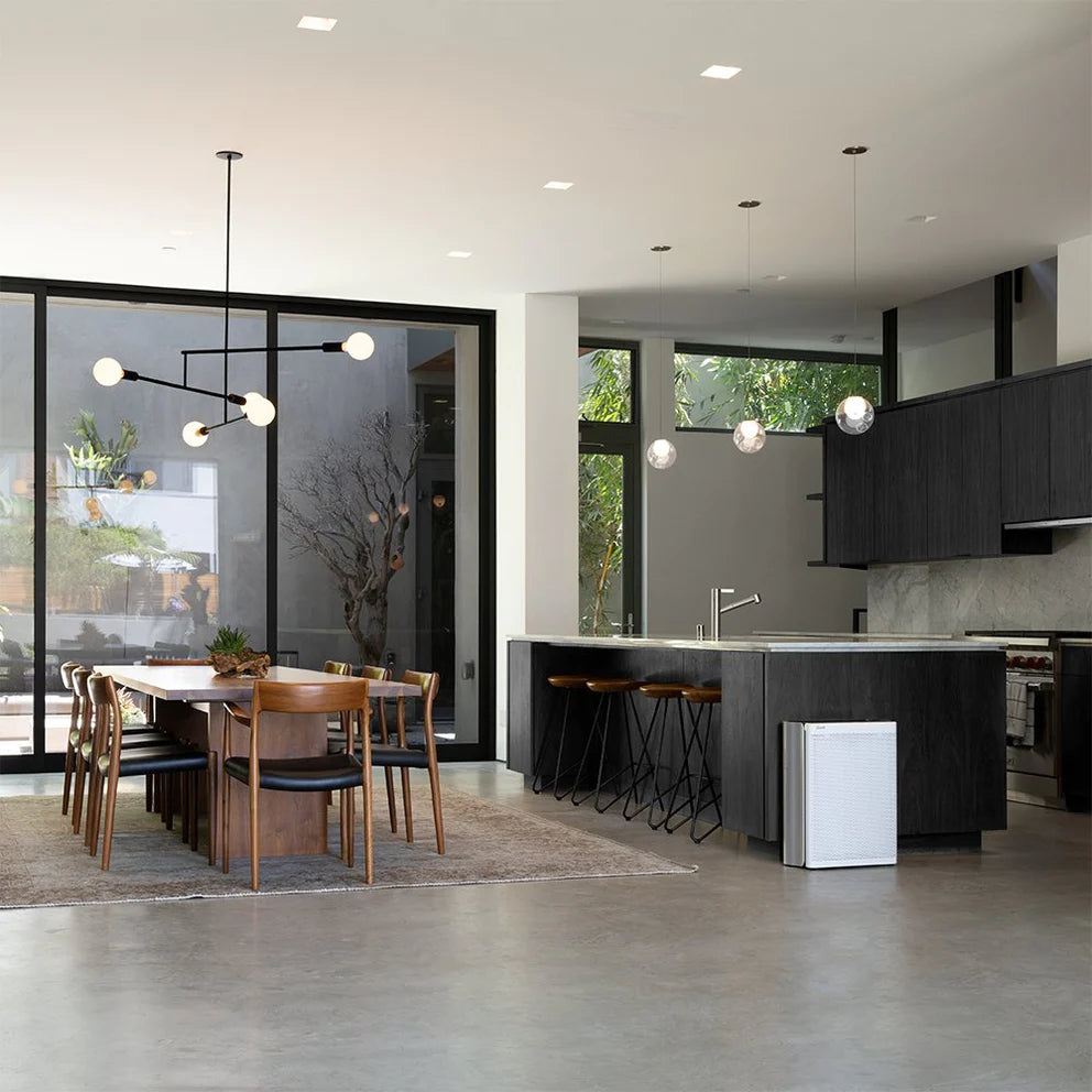 Resigilat! Purificator de aer Smart Levoit EverestAir Wi-Fi, Filtru True HEPA, Carbon Activ, Acoperire până la 100 m², Flux de Aer Multidirecțional, Mod Auto, Compatibil Alexa & Google Home, Touch Screen, Gri