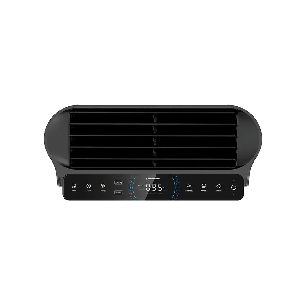 Resigilat! Purificator de aer Smart Levoit EverestAir Wi-Fi, Filtru True HEPA, Carbon Activ, Acoperire până la 100 m², Flux de Aer Multidirecțional, Mod Auto, Compatibil Alexa & Google Home, Touch Screen, Gri