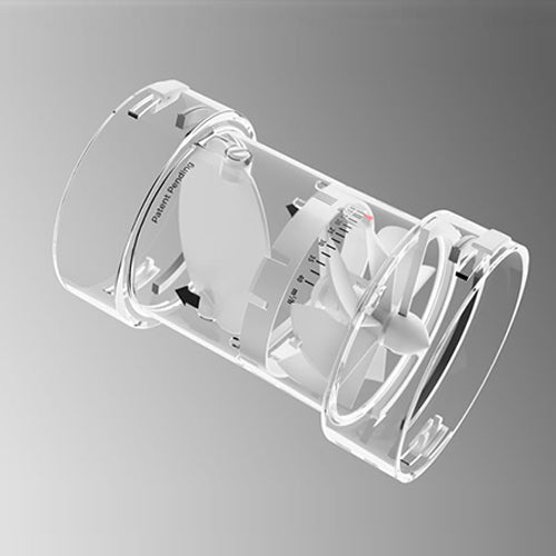 Clapeta reglaj debit Metrovent cu afisaj debit de aer, Diametru Ø75mm