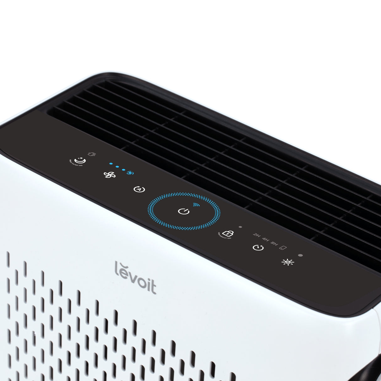 Purificator de aer Smart Levoit Vital 100S Wi-Fi, Filtru True HEPA, Carbon Activ, Acoperire până la 48 m², Nivel Zgomot 23 dB, Senzor Calitate Aer, Mod Noapte, Alb