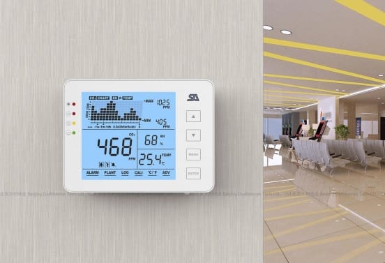 Monitor calitate aer cu senzor CO2