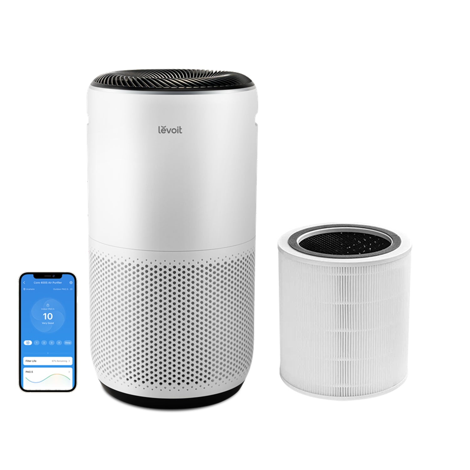 Pachet promo: Purificator de Aer LEVOIT Core 400S + Filtru de schimb Levoit Core 400S Original