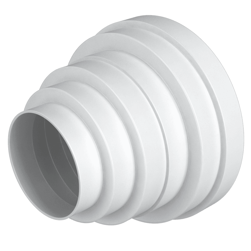 Reducție universală excentrică pentru tubulatură Ø160/150/125/120/100/80 mm, PVC