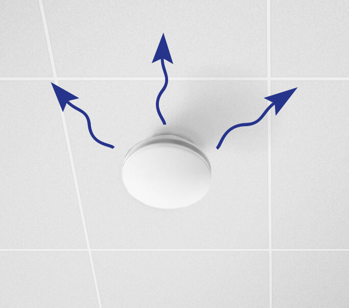 Anemostat directional Awenta, rotund VAK125CZ, Ø125, negru mat