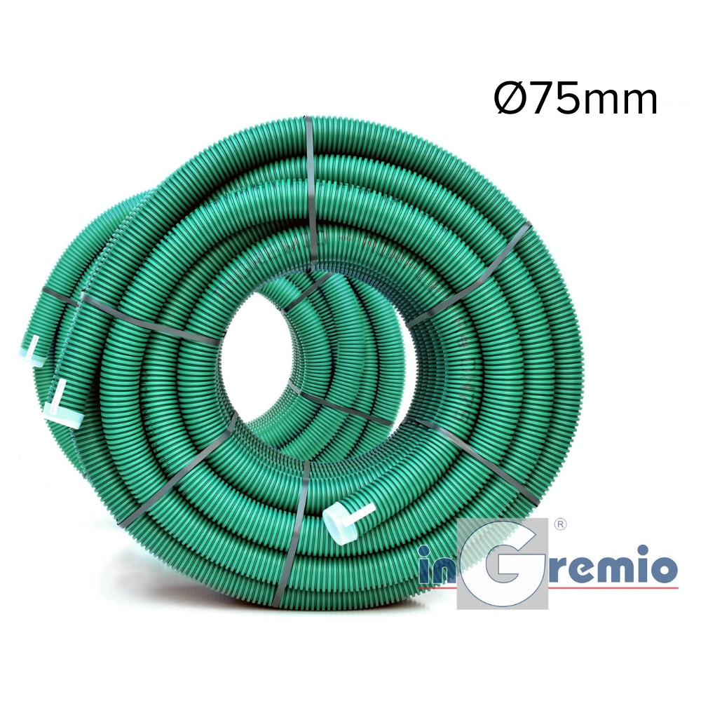 Tubulatură flexibilă InGremio Airflex Spectra-1000, HDPE, Ø75mm (1 colac = 50 ml)