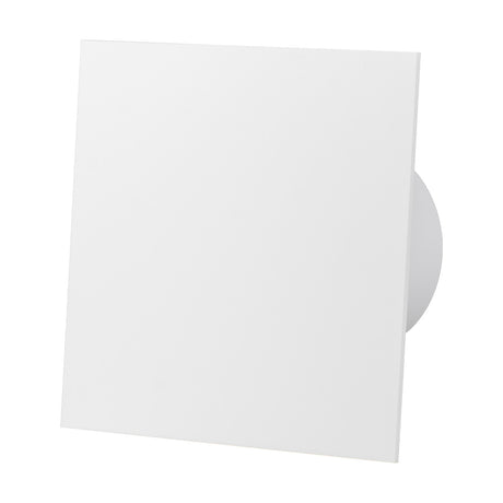 Ventilator baie dRim Ø100 HS, Super Silent, Senzor de umiditate, Debit 93 m3/h, Panou plexi schimbabil, clapeta antiretur, Garantie 2 ani, Alb