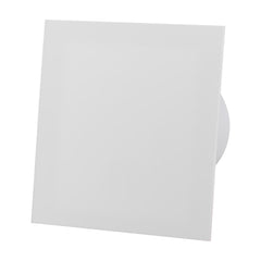 Ventilator baie dRim Ø100 S, Super Silent, Debit 93 m3/h, Panou plexi schimbabil, clapeta antiretur, Garantie 2 ani, Alb