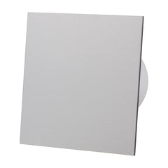 Ventilator baie dRim Ø125 S, Super Silent, Debit 140 m3/h, Panou plexi schimbabil, clapeta antiretur, Garantie 2 ani, Gri