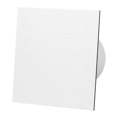 Ventilator baie dRim Ø100 HS, Super Silent, Senzor de umiditate, Debit 93 m3/h, Panou plexi schimbabil, clapeta antiretur, Garantie 2 ani, Silver