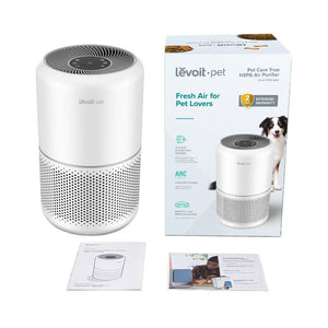 Resigilat! Purificator de Aer Levoit Core P350-RAC Pet Care, Filtru True HEPA, Carbon Activ, Super Silent, Filtrare 99.97%, 100% Ozon Free, Touch Screen, Alb