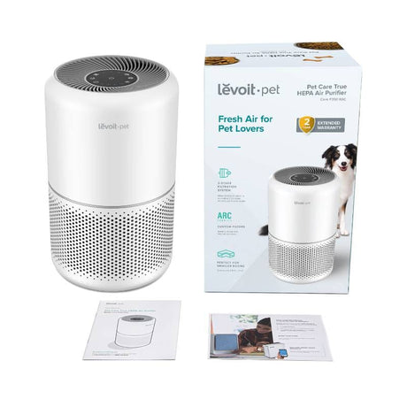 Purificator de Aer Levoit Core P350-RAC Pet Care, Filtru True HEPA, Carbon Activ, Super Silent, Filtrare 99.97%, 100% Ozon Free, Touch Screen, Alb