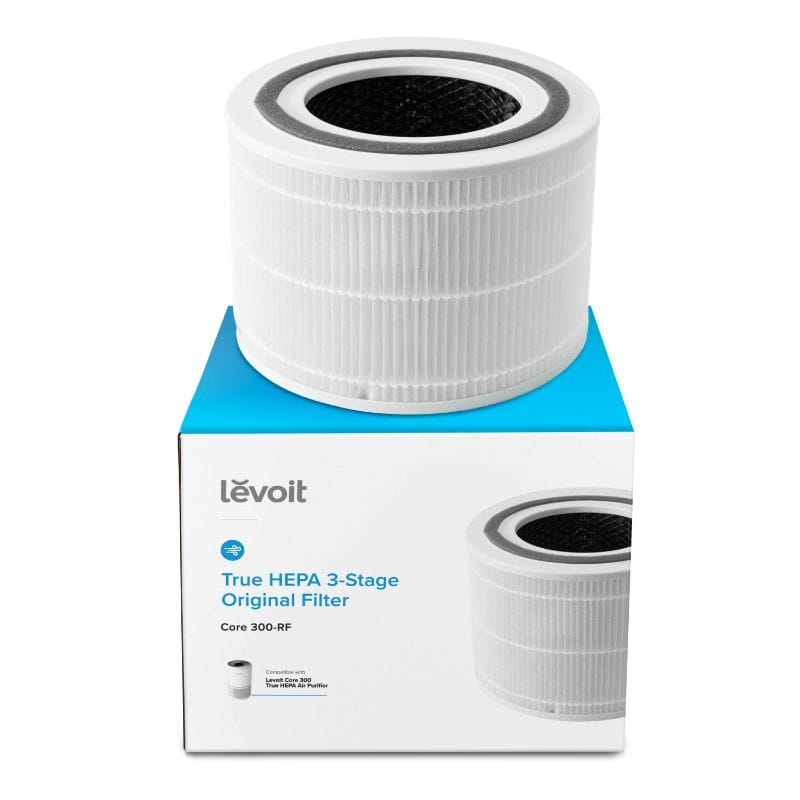 Filtru purificator de aer LEVOIT Core 300 / Core 300S / Core P350, 3 in 1, Pre filtru, Filtru True HEPA, Filtru de Carbon activ, Original, Alb