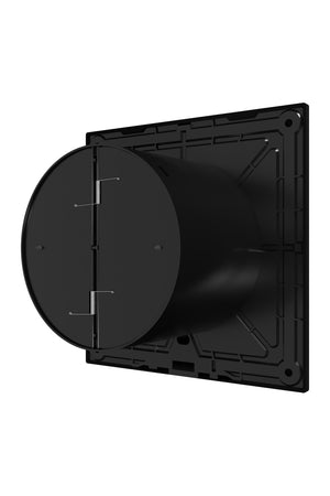 Ventilator baie SLIM 4C Matt Black, Debit 90mc/h, Diametru Ø100mm, Clapeta antiretur, Matt Black
