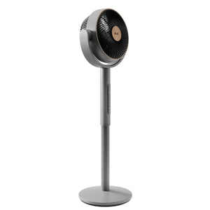 Ventilator cu picior Levoit, LPF-R432-AEUR, 110.8 cm, 28W, Senzor de Temperatură, 4 Moduri, Oscilație 120 grade, 12 viteze, Siilențios, Negru cu Auriu