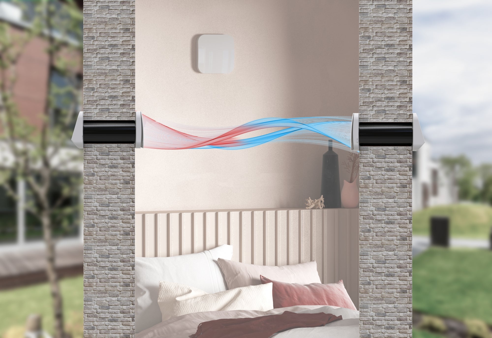 Recuperator de caldura BSK, Zephyr Mini, ceramic, flux alternativ