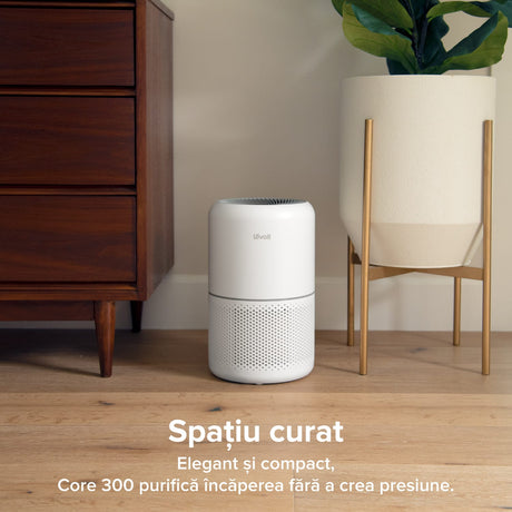 Purificator de Aer LEVOIT Core 300 True HEPA, Carbon Activ, Super Silent, Ozone Free, 3 trepte de viteza, panou comanda Touch Screen