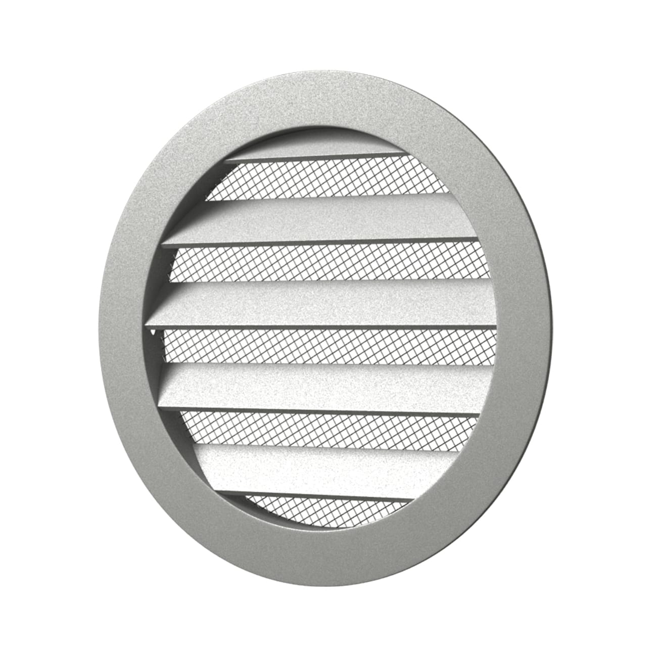 Grila ventilatie rotunda Ø160mm exterior Ø185mm, Aluminiu