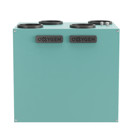 Centrala de Ventilatie cu recuperare de caldura Oxygen Easy V500E cu Entalpie cu montaj pe perete, Debit de aer 499 m3/h, Panou de control cu WiFi, Cu preheater adaptiv de 1500W, , Montaj pe dreapta