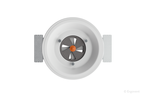 Difuzor de ventilație din gips, fără ramă, ERGOVENT RONDO-125 COANDA / formă rotundă / conexiune la tubulatură 125 mm (5")