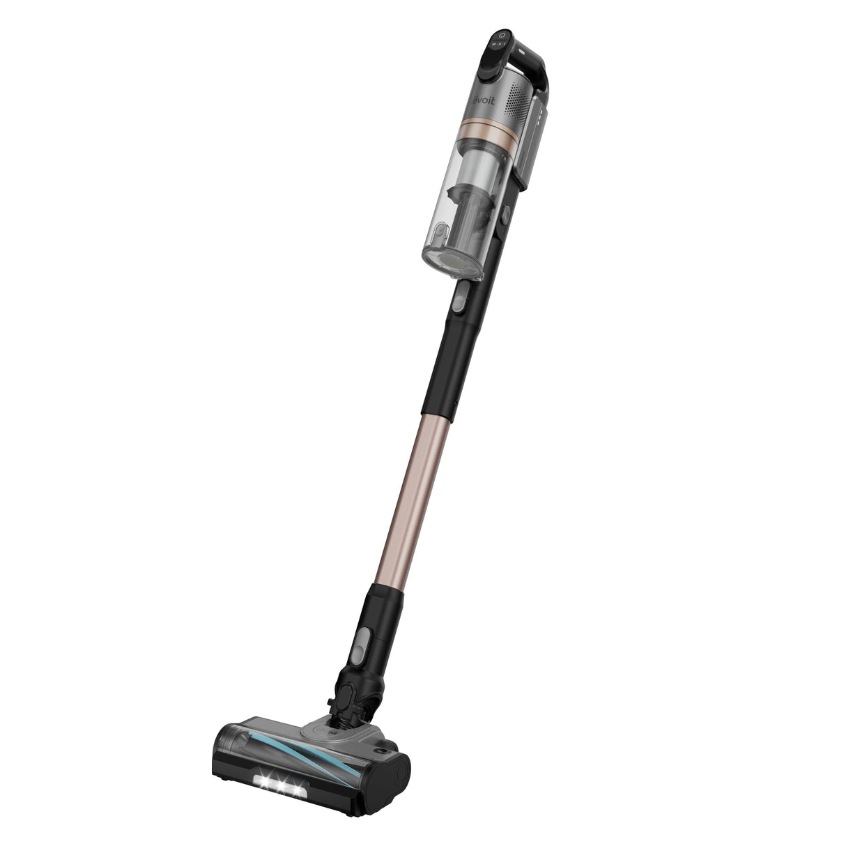 Aspirator vertical fără fir Levoit 300 PLUS, Autonomie 60 min, 240W, Filtrare 99.99%, Filtru HEPA 5 Stadii, Recipient praf 0.75L, Negru&Argintiu
