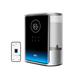 Umidificator de aer Dreo 717S Smart, Rezervor 8L, 550ml/h, Ceață caldă și rece, Autonomie pana la 80h, Acoperire 56m², Senzor umiditate, Indicator Umiditate, Temporizator, Aromaterapie, Negru