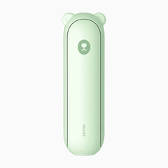 Ventilator portabil de mână JISULIFE, Life8 Plus, autonomie 11-46h, baterie 4500mAh, funcție Power Bank, lanternă LED, design pliabil, 3 viteze, încărcare rapidă, Verde mentă
