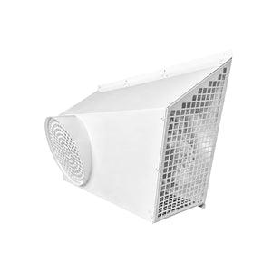 Grilă combinată admisie și evacuare, Diametru 200mm, admisie pe partea stânga, BSK, Alb