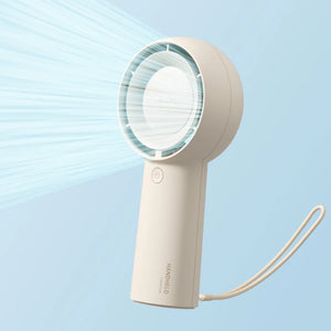 Ventilator portabil de mână JISULIFE, Life5 Plus, autonomie 3-15h, baterie 4000mAh, 5 viteze, încărcare rapidă, Verde mentă