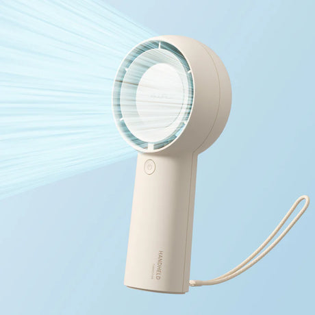 Ventilator portabil de mână JISULIFE, Life5 Plus, autonomie 3-15h, baterie 4000mAh, 5 viteze, încărcare rapidă, Verde mentă