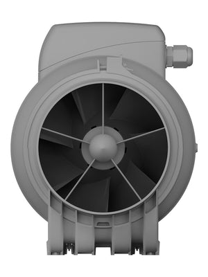 Ventilator axial de tubulatura Monsoon 125 2SP Venteurope, Debit 310mc/h, 2 Trepte de viteze, Diametru Ø125mm
