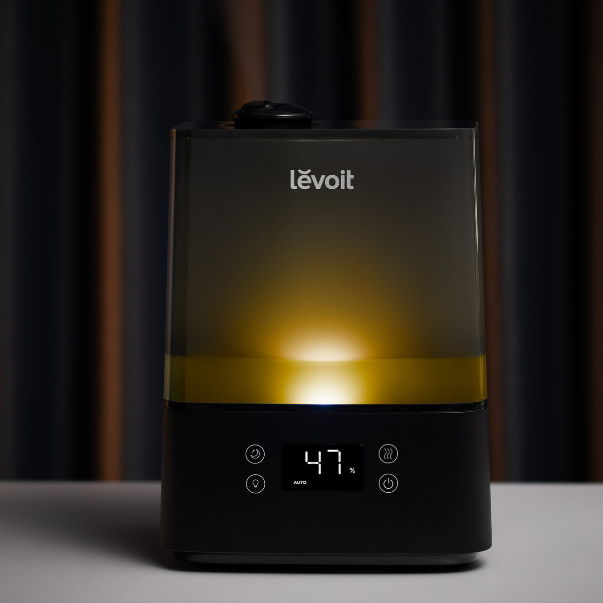 Umidificator de aer Levoit Classic 300S PRO, Rezervor 6L, Super Silentios, Aplicatie Smart, Senzor Umiditate, Functie AUTO, Aromaterapie, Autonomie 60 ore, Design Black