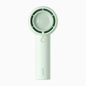 Ventilator portabil de mână JISULIFE, Life5, autonomie 2-7h, baterie 2000mAh, 3 viteze, încărcare rapidă, Verde mentă