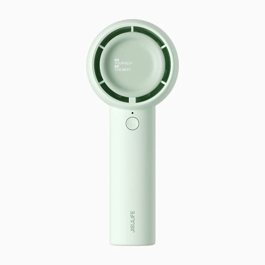 Ventilator portabil de mână JISULIFE, Life5, autonomie 4-18h, baterie 4500mAh, 5 viteze, încărcare rapidă, verde