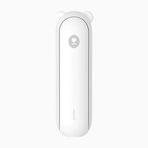 Ventilator portabil de mână JISULIFE, Life8 Plus, autonomie 11-46h, baterie 4500mAh, funcție Power Bank, lanternă LED, design pliabil, 3 viteze, încărcare rapidă, Alb