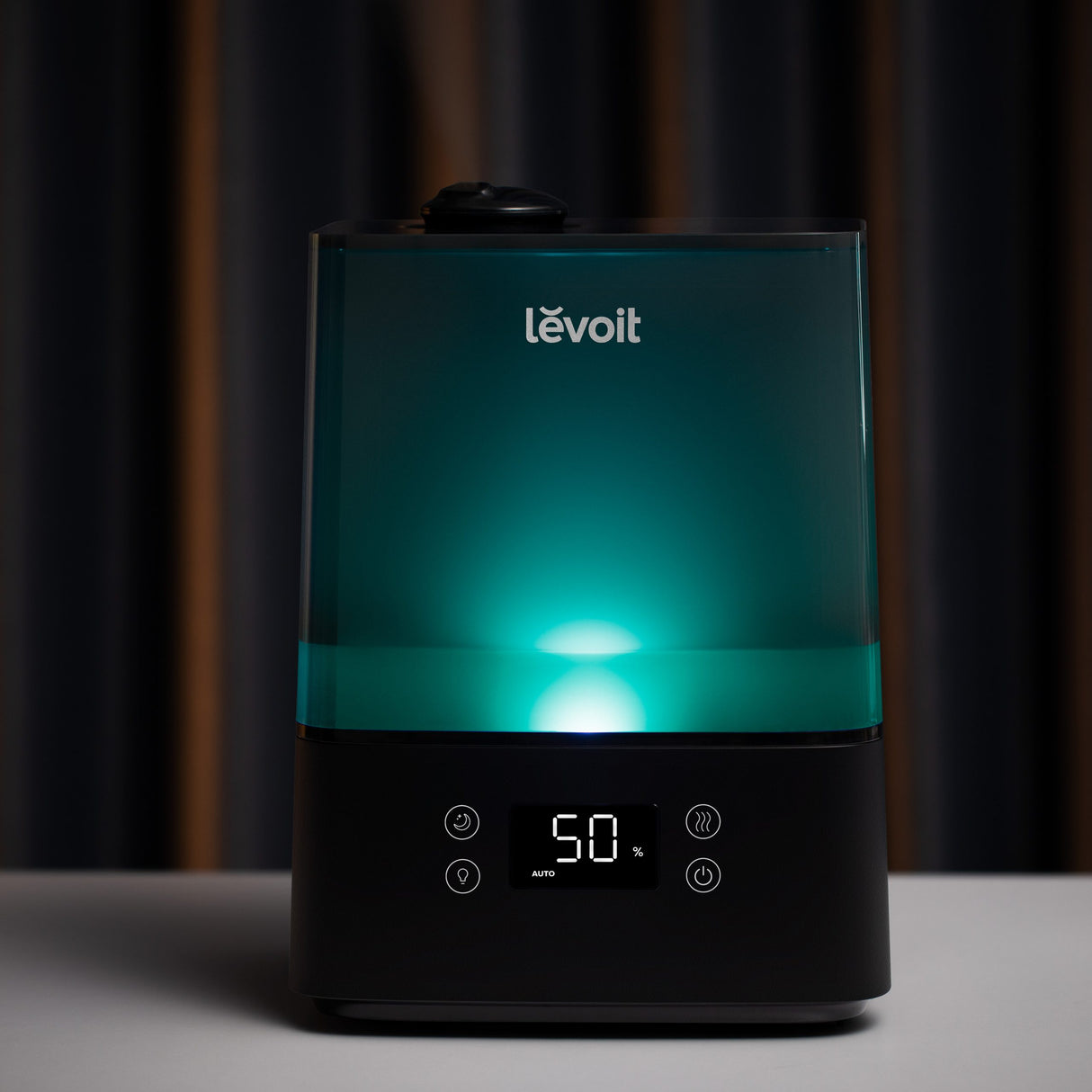 Umidificator de aer Levoit Classic 300S PRO, Rezervor 6L, Super Silentios, Aplicatie Smart, Senzor Umiditate, Functie AUTO, Aromaterapie, Autonomie 60 ore, Design Black
