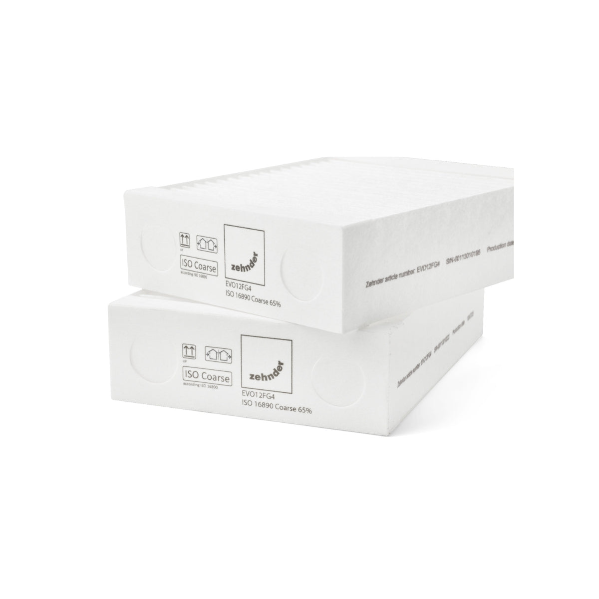 Set filtre de schimb pentru Zehnder EVO 1 / EVO 2, 2 buc ISO Coarse ≥ 70 % (G4)