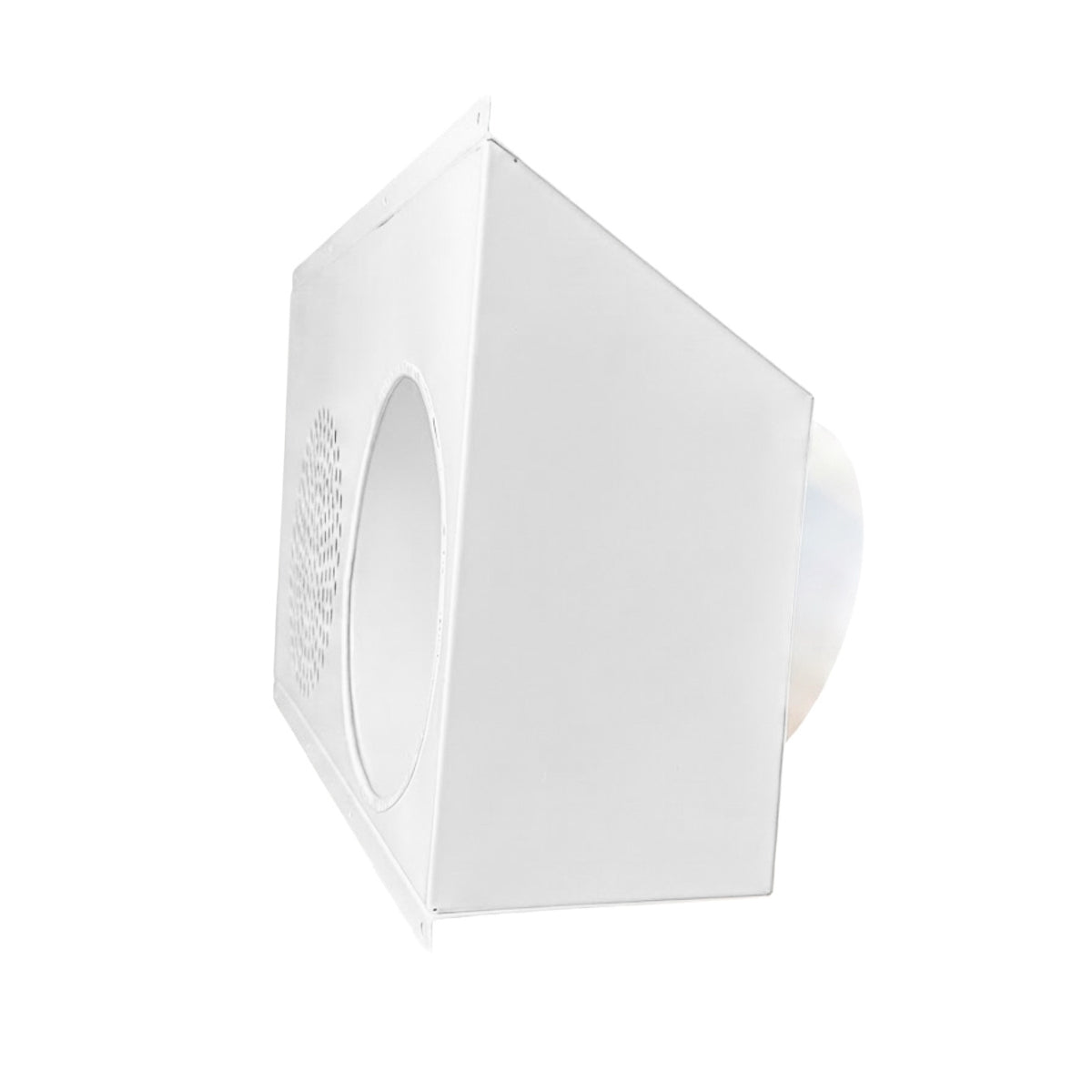 Grilă combinată admisie și evacuare, Diametru 180mm, admisie pe partea stânga, BSK, Alb