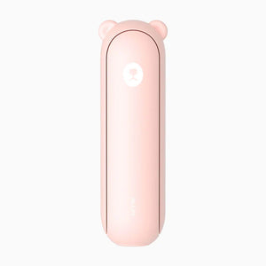 Ventilator portabil de mână JISULIFE, Life8 Plus, autonomie 11-46h, baterie 4500mAh, funcție Power Bank, lanternă LED, design pliabil, 3 viteze, încărcare rapidă, Roz