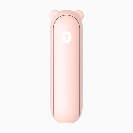 Ventilator portabil de mână JISULIFE, Life8 Plus, autonomie 11-46h, baterie 4500mAh, funcție Power Bank, lanternă LED, design pliabil, 3 viteze, încărcare rapidă, Roz